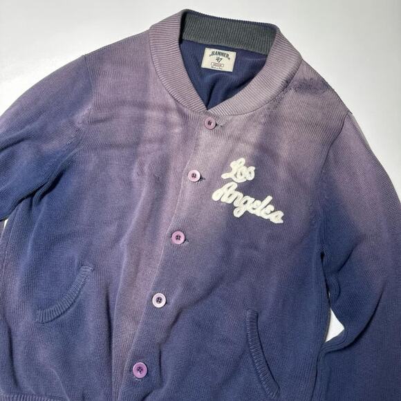 Vintage Banner '47 Los Angeles Cardigan Sweater - Picture 2 of 7